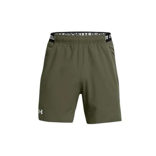 Under Armour Vanish oliwkowe szorty sportowe - Spodenki damskie - miniaturka - grafika 1