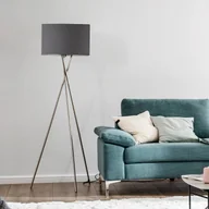 Lampy stojące - SCHÖNER WOHNEN Schöner Wohnen Pina lampa stojąca ciemnoszara - miniaturka - grafika 1