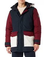 Kurtki męskie - Tommy Hilfiger Męska kurtka puchowa Rockie bez futra puchowa parka, Blok kolorów pustynnego nieba, 3XL - miniaturka - grafika 1