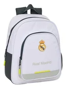 Plecaki szkolne i tornistry - Safta REAL MADRID EQUIPATION 25/26 - Plecak dziecięcy, idealny dla dzieci w różnym wieku, wygodny i wszechstronny, jakość i wytrzymałość, 28 x 10 x 34 mm, biała, M, Casual - miniaturka - grafika 1
