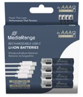 Baterie i akcesoria - MediaRange MRBAT160 bateria do użytku domowego Bateria do ponownego naładowania AAA Litowo-jonowa (Li-Ion) - miniaturka - grafika 1