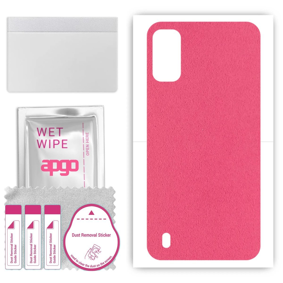 Folia naklejka skórka strukturalna na TYŁ Zamsz do Nokia G11 - Zamsz Różowy - apgo SKINS