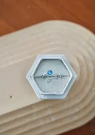 Pierścionki - Pierścionek regulowany z niezapominajką - miniaturka - grafika 1