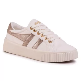 Trampki damskie - Gola Tenisówki Baseline Mark Cox CLB012 Off White/Gold - grafika 1