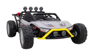 Auto Buggy Racing 5 na akumulator dla dzieci Szary + Silniki 2x200W + Pilot + Audio LED + Wolny Start - Pojazdy elektryczne dla dzieci - miniaturka - grafika 1