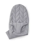 Leżaczki i huśtawki - BABYBJORN - poszycie do leżaczka Bliss Woven, Jasny Szary (Petal Quilt) - miniaturka - grafika 1