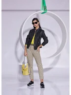 Spodnie damskie - Heine Spodnie w kolorze beżowo-żółtym - miniaturka - grafika 1