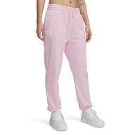 Spodnie damskie - Damskie Spodnie UNDER ARMOUR UA RIVAL TERRY JOGGER 1382735-647 – Różowy - miniaturka - grafika 1