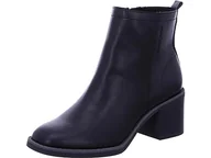 Botki damskie - TOM TAILOR Damskie botki 6390840001, czarne, 37 EU, czarny, 37 EU - miniaturka - grafika 1