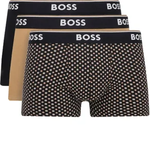 BOSS BLACK Bokserki 3-pack Trunk 3P Power Desig - Majtki męskie - miniaturka - grafika 1