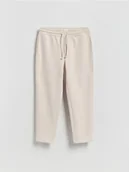 Dresy męskie - Reserved - Spodnie dresowe regular fit - beżowy - miniaturka - grafika 1