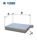 Filtry kabinowe - FILTRON Filtr kabinowy K1290 - miniaturka - grafika 1