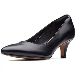 Clarks Linvale Jerica czółenka dziewczęca, czarny - Schwarz Black Leather - 35 EU - Czółenka - miniaturka - grafika 1