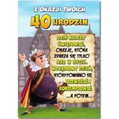 Kartki okolicznościowe i zaproszenia - Kartka okolicznościowa Urodziny 40 - miniaturka - grafika 1