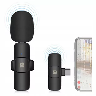 BEZPRZEWODOWY Mikrofon Krawatowy USB-C do Androida - Mikrofony komputerowe - miniaturka - grafika 1