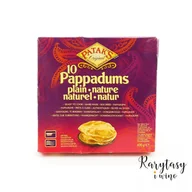 Pieczywo chrupkie - Indyjskie Chrupiące Placki Papadam / Papad / Pappad 10 Sztuk [Bez Glutenu] "10 Pappadums Plain" 100g Pataks Original - miniaturka - grafika 1