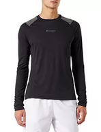 Koszulki męskie - Champion t-shirt męski c-tech, czarny/spiżowy., M - miniaturka - grafika 1
