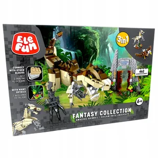 Elefun Fantasy Collection 3w1 Niesamowite Zwierzęta Klocki 462el. - Klocki - miniaturka - grafika 1