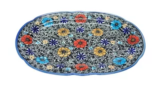 Ceramiczny półmisek owalny Ceramika Bolesławiec - Miski i półmiski - miniaturka - grafika 1