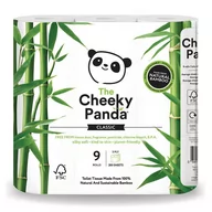 Papier toaletowy - THE CHEEKY PANDA THE CHEEKY PANDA 100% Bambusowy Papier toaletowy trzywarstwowy - 9 rolek - miniaturka - grafika 1