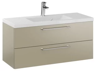 Szafka Wisząca Z Umywalką RON 100 cm - Cappuccino Mat - Uchwyty Chromowane - Szafki łazienkowe - miniaturka - grafika 1