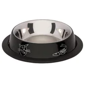 Miski dla kotów - Miska Metalowa Na Gumie Dla Kota 0,25l Barry King - miniaturka - grafika 1