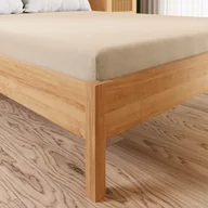 Prześcieradła - DREAMY PREMIUM Prześcieradło jersey z gumką 180x200cm jasne beżowe - miniaturka - grafika 1