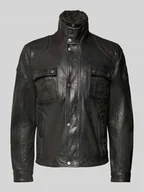 Kurtki męskie - Kurtka skórzana ze stójką model ‘GARRECK’ - miniaturka - grafika 1