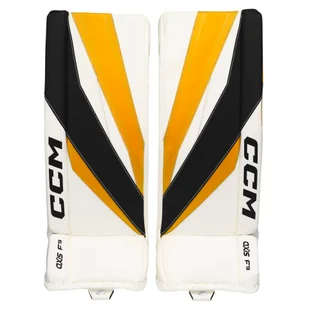 Parkany bramkarskie CCM Axis F9 Black/Yellow Intermediate 31 + 1 cal - Hokej - miniaturka - grafika 1