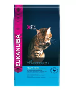 Eukanuba Senior All Breeds Top Condition Chicken & Liver 10 kg - Sucha karma dla kotów - miniaturka - grafika 1