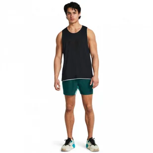Męskie spodenki treningowe Under Armour Project Rock Ultimate 5" Short - zielone - Spodenki męskie - miniaturka - grafika 1
