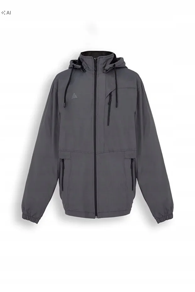 MĘSKA KURTKA SOFTSHELL GŁADKA Z KAPTUREM SPORTOWA 4XL 5IA