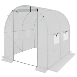 SZKLARNIA TUNEL OGRODOWY 200x200x200CM BIAŁY - Szklarnie ogrodowe - miniaturka - grafika 1