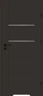 Drzwi wewnętrzne - Artens Drzwi wewnętrzne łazienkowe Vinci 80 prawe czarny mat - miniaturka - grafika 1