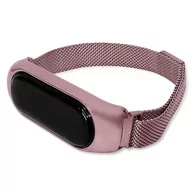 Akcesoria do smartwatchy - PASEK OPASKA MAGNETYCZNA do XIAOMI MI BAND 5/6 (jasnoróżowy) - miniaturka - grafika 1