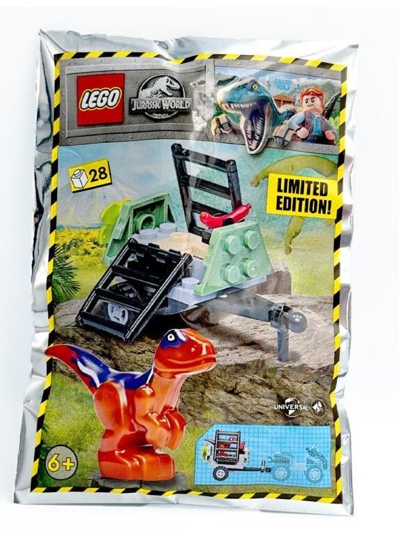 Lego Jurassic World Zestaw - Raptor And Trap 122222 Polybag Klocki