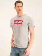 Koszulki męskie - Levi's T-Shirt Housemark Tee 17783-0138 Szary Regular Fit - miniaturka - grafika 1