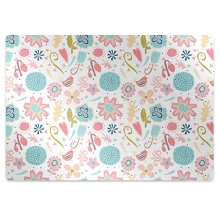 Mata na podłogę pod krzesło Kolorowe wzory 100x70 cm - Podnóżki, podpórki, podkładki - miniaturka - grafika 1