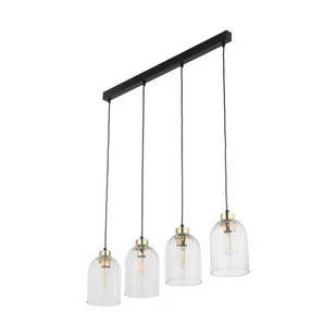 Satipo lampa wisząca 4-punktowa czarna/transparent 5628 - Lampy sufitowe - miniaturka - grafika 1