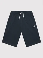 Spodenki damskie - Champion Szorty sportowe 306027 Granatowy Regular Fit - miniaturka - grafika 1