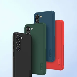 Nillkin Super Frosted Shield Pro etui Samsung Galaxy S23+ pancerny pokrowiec + podstawka na telefon czerwone - Etui i futerały do telefonów - miniaturka - grafika 6