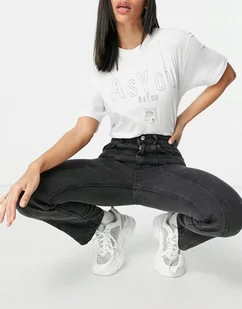 Asyou Jeansy Damskie Czarne Proste Casual W32 Rnv - Spodnie damskie Asyou Jeansy Damskie Czarne Proste Casual W32 Rnv - Spodnie damskie - miniaturka - grafika 1