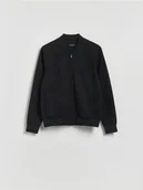 Bluzy męskie - Reserved - Bluza bomberka - czarny - miniaturka - grafika 1