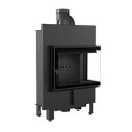 Kominki wolnostojące - Kratki.pl Marek Bal Kominek stalowy LUCY SLIM 8 kW  160 Black LUCY/12/SLIM/P/BS/BLACK - miniaturka - grafika 1