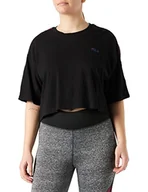 Koszulki i topy damskie - FILA Damska koszulka Mari Cropped, czarny, XL - miniaturka - grafika 1