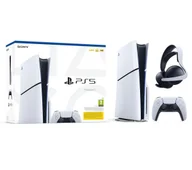 Konsole Playstation - Sony PlayStation 5 Slim D Chassis PS5 1TB z napędem + Słuchawki PULSE Elite - miniaturka - grafika 1