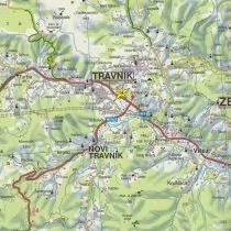 Bośnia i Hercegowina - mapa freytag and berndt (skala 1:200 000) - Opracowanie zbiorowe - Atlasy i mapy - miniaturka - grafika 1