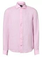 Koszule męskie - Joop - Męska koszula lniana  Pai, różowy - miniaturka - grafika 1