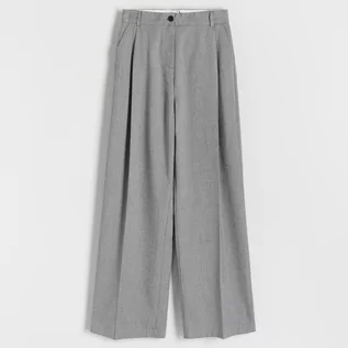 Spodnie damskie - Reserved - Spodnie garniturowe - Szary - grafika 1
