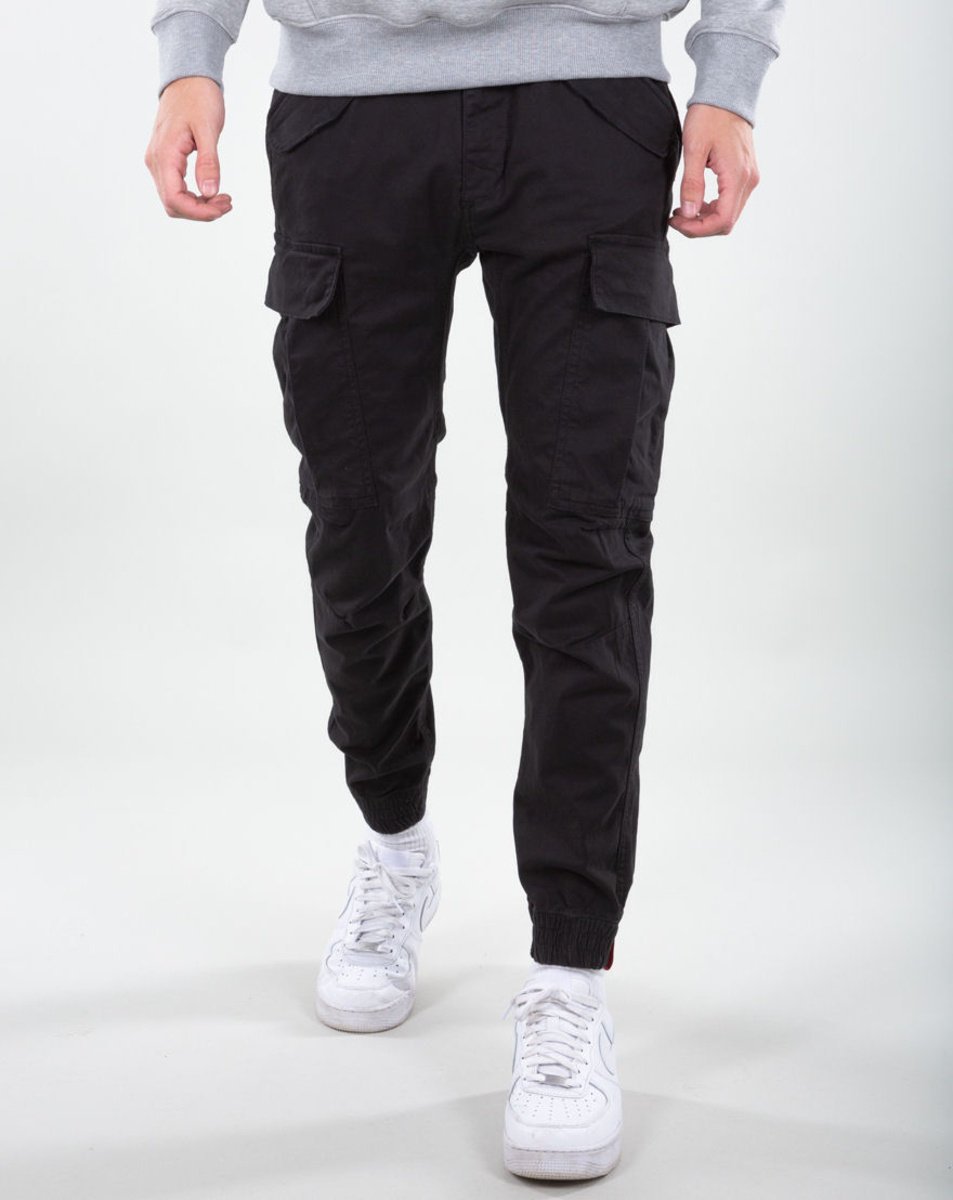 spodnie bojówki ALPHA INDUSTRIES - AIRMAN BLACK-32